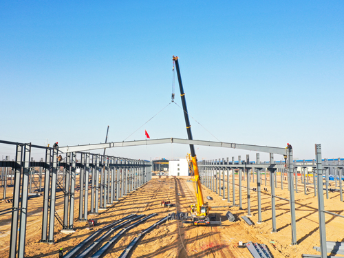  河南礦山｜智能產(chǎn)業(yè)園6號(hào)車間今日上梁大吉！